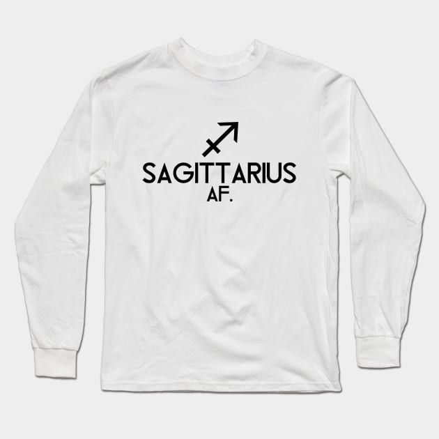 Sagittarius AF Long Sleeve T-Shirt by SillyShirts